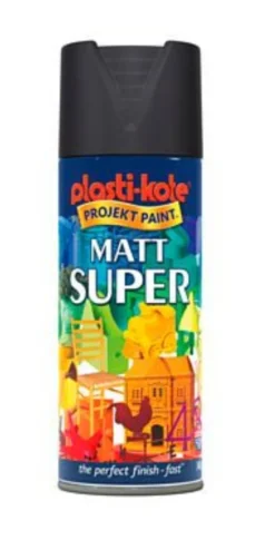 Super Spraymaling Sort Mat 9005m, 400 ml - Borup
