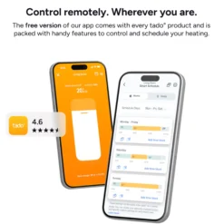 tado° Wireless Smart Thermostat X, trådløs termostat, Matter (2nd Gen)