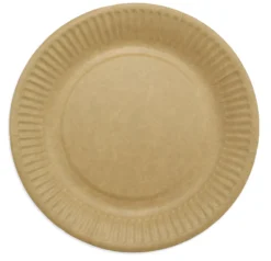 Tallerken frokost, pap, 18cm, brun, 50 stk/pak - Antalis