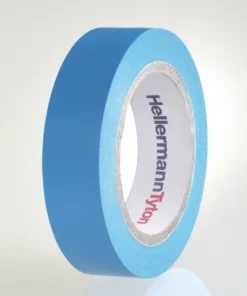Tape pvc, blå, 15 mm x 10 meter - Hela