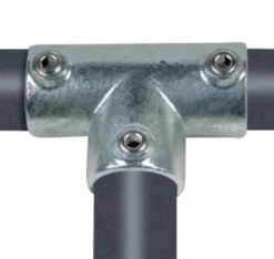 Tee, galvaniseret, vandrørs-fitting til stativ og reol - Pipe Clamps