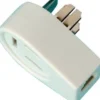 Telefon hermafroditstik (han/hun) m. RJ45 (8P2C) afgang - Hvid