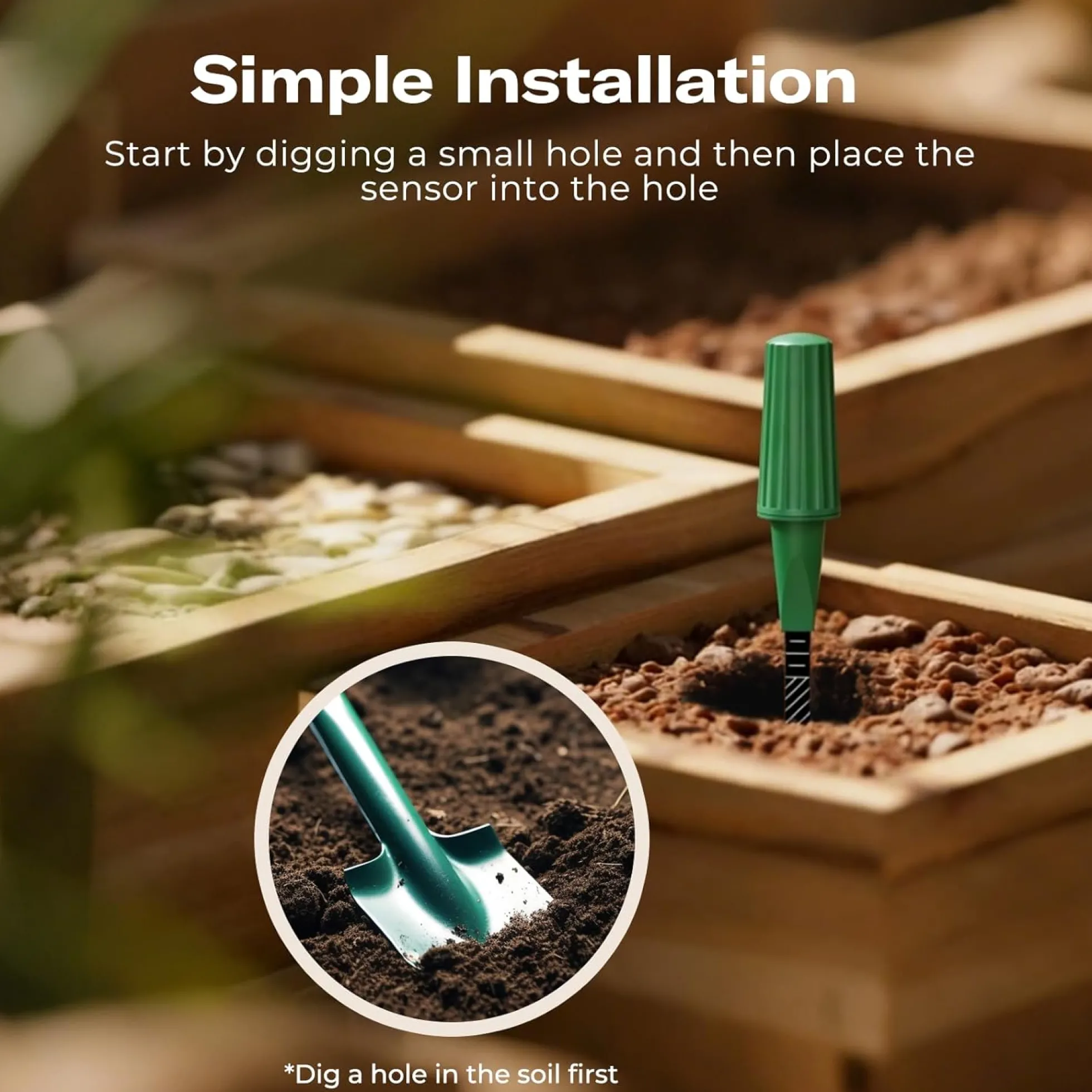 Thirdreality Smart Soil Moisture Sensor Gen2, jordfugtighedssensor, Zigbee
