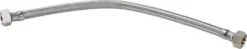 Tilslutningsslange af EPDM gummi med rustfri flet og omløbere, ½" x ½" - Flere varianter