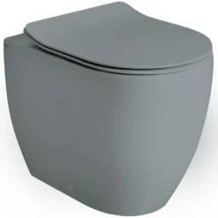 Toilet Glomp, gulvstående BTW, uden sæde, matgrå