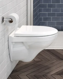 Toiletsæde Nautic, hvid slim seat, soft-close & quick-release - Gustavsberg