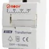 Transformer 8/12/24VAC, 9VA, DIN-skinne montering
