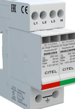 Transienbeskyttelse DS440, 3P+N, type 2