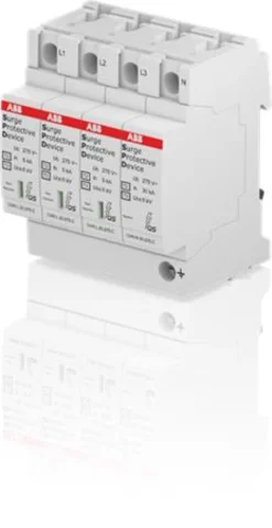 Transientbeskyttelse Type 2+3, 3P+N, OVR T2-T3 3N 20-275 P QS - ABB