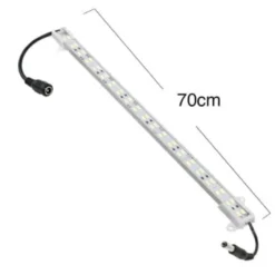 Trappe aluprofil med LED strip, 70 cm, 4W, 24V, IP65, med stik