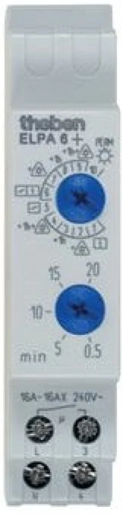 Trappeautomat ELPA 6 Plus, 0,5-20 min., til LED, 10 funktioner