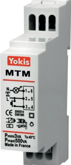Trappeautomat 500W med soft start/stop til din-skinne MTM500M
