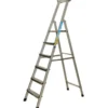 Trappestige i aluminium, 6 trin, 1,50 meter