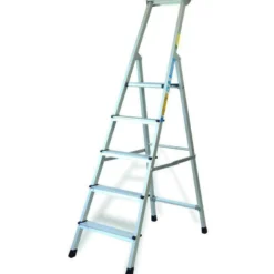Trappestige XLstep S, 5 trin, 1,25 meter, aluminium