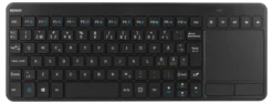 Trådløst Mini tastatur med touchpad (mus), sort