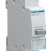 Trykknap 16A, 1Br, for DIN-skinne - Hager