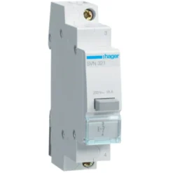 Trykknap 16A, 1Br, for DIN-skinne - Hager