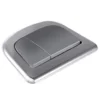 Trykknap komplet duo, krom/mat, til Nautic 2/4 liter