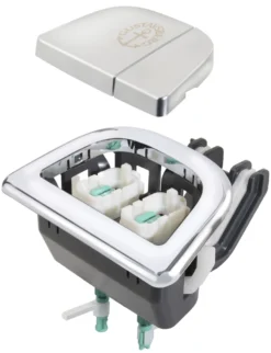 Trykknap komplet duo, krom/mat, til Nautic 2/4 liter