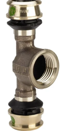 T-stykke med SC Raxofix, 25 mm x 1/2" x 25 mm - Viega