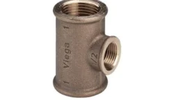 T-stykke, rødgods, 1" x 1/2" x 1", DVGW, 10 bar