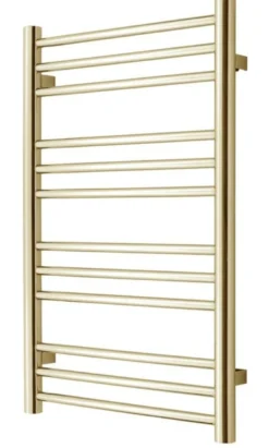 TVS PLUS 12-500 guld håndklæderadiator 785x500mm Vandbåren CC 470mm, guld PVD overfladebelægning