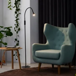 Twist gulvlampe, 3,5W med dæmp, sort