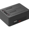 Two bay HDD/SSD docking station, USB 3.1 Gen 1, USB-A, 5 Gbps, sort