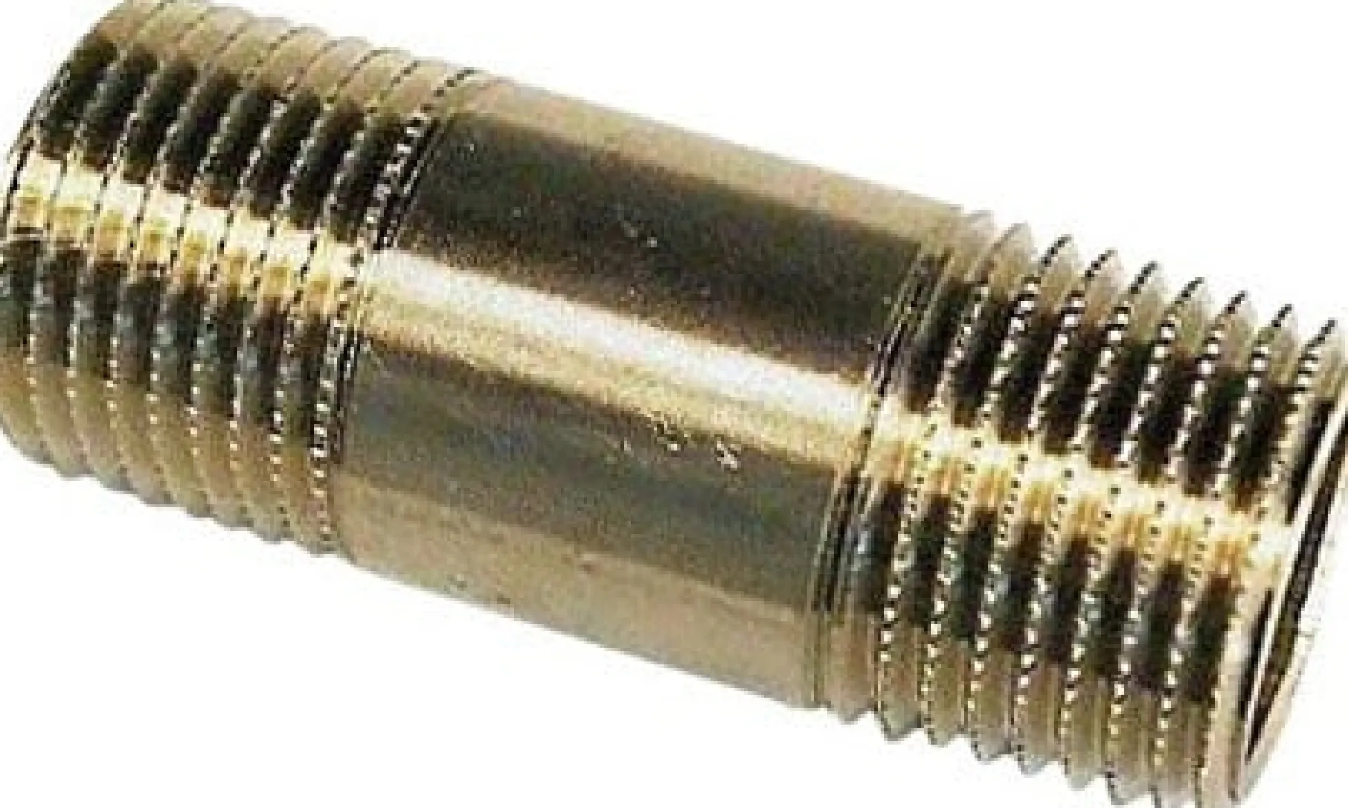 Ubehandlet messing nippelrør , ½" x ½"