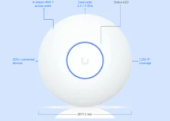 Ubiquiti U7-Lite, WiFi 7 AP, 4 spatial streams, 2.5 GbE uplink