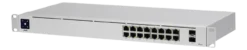 Ubiquiti UniFi 16-port PoE, managed, L2/L3 gigabit ethernet, 1U, sølv