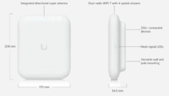 Ubiquiti UniFi U7 Outdoor – WiFi 7 udendørs Access Point (IP-klassificeret)