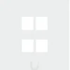 Ubiquiti universal keystone vægplade, 4 porte, malbar
