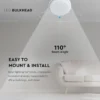 Udendørs væg/loftlampe, 12W, IP54, Ø15,1cm, 3,8cm, 3000K, skotlampe, varm kulør