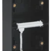 Underlag 2-modul, lodret, IP55, sort - Niko