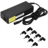 Universal power adapter for laptops, 90W, 15-20V/6A (max), sort