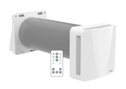 Unoklima Remote 2.0 1-rums ventilator m. varmegenindvinding, hvid - Klimair