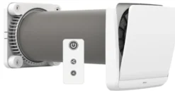 Unoklima XT-U Base ventilator m. varmegenindvinding, hvid, Ø160 mm, <40 m² - Klimair