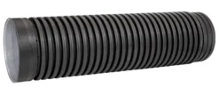 Uponor IQ regnvandsrør ID300, 3 meter, sort, med muffe, PP SN8