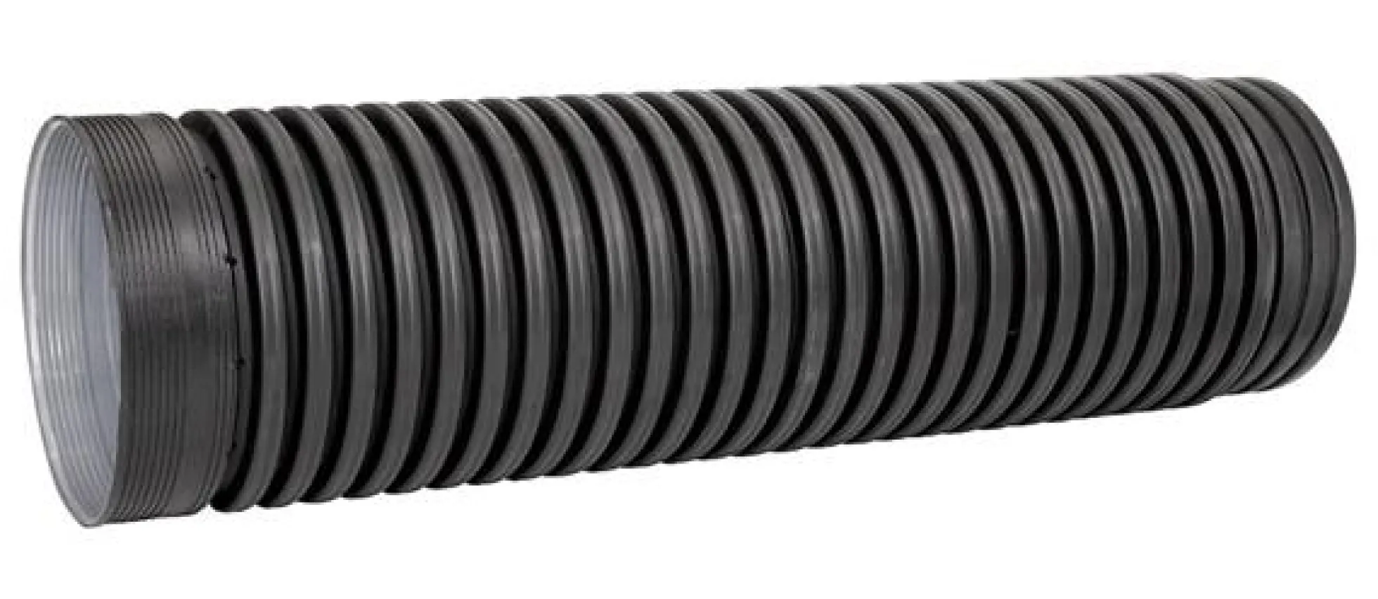 Uponor IQ regnvandsrør ID300, 3 meter, sort, med muffe, PP SN8