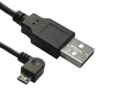 USB A til USB Micro B kabel, vinklet, version 2.0