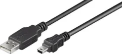 Usb KABEL, USB-A til mini usb B, 1,8M