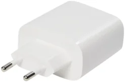 USB lader, 3 udtag, 65W, hvid