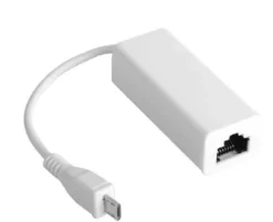 USB Micro-USB til Ethernet adapter, USBMICROETHB, 100 Mbit/s, hvid