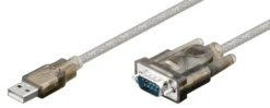 USB2.0 til seriel DB9 M-M, 1,5 meter med Prolific chipset