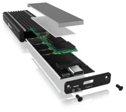 USB Type-C™ kabinet til M.2 NVMe SSD, RGB-belyst