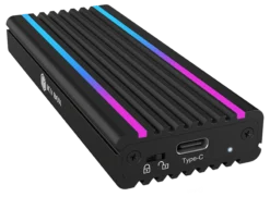 USB Type-C™ kabinet til M.2 NVMe SSD, RGB-belyst