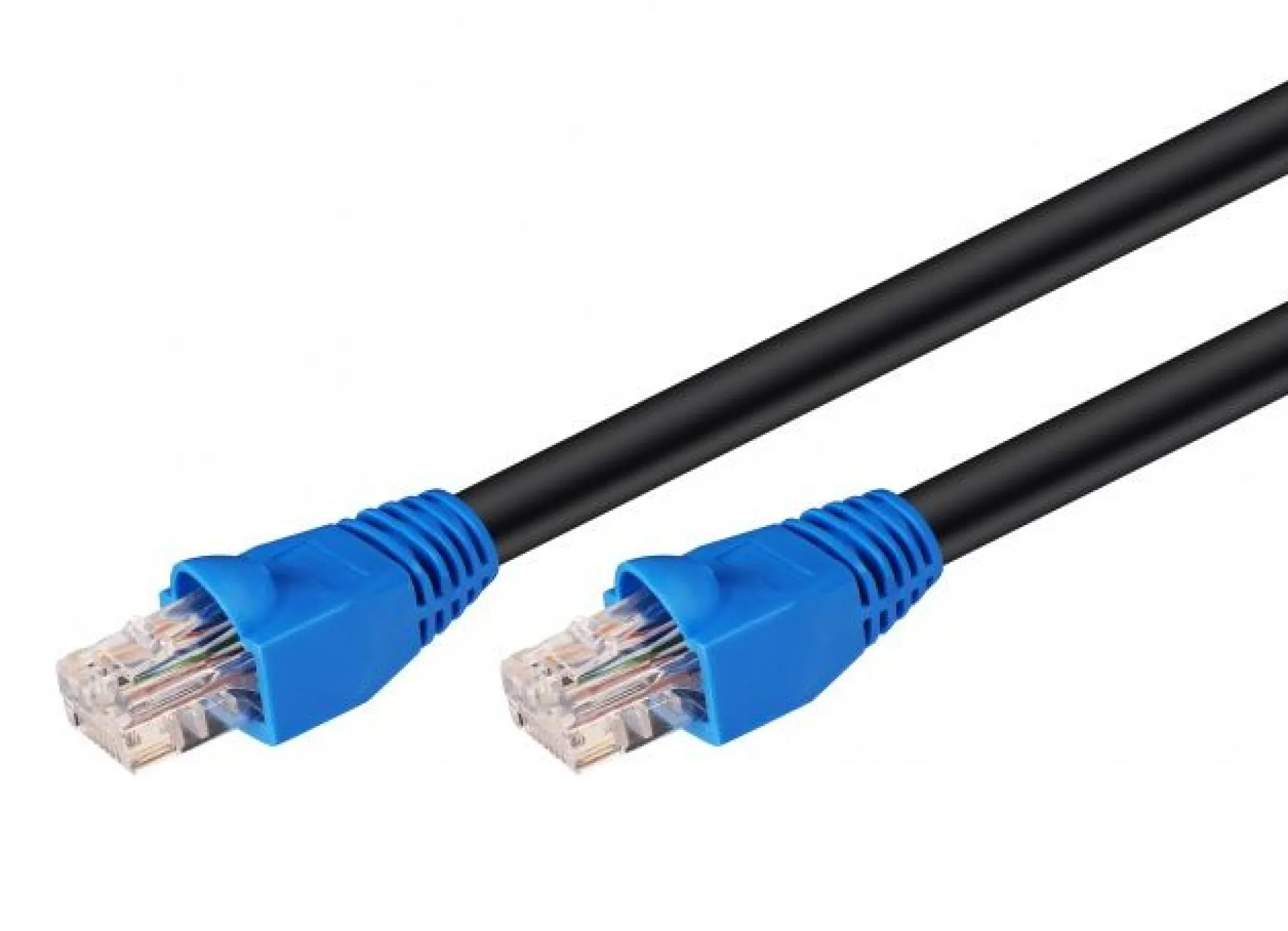 U/UTP CAT6 netværkskabel, udendørs brug, UV- og vandafvisende, SOLID, 4x2xAWG 24 CCA
