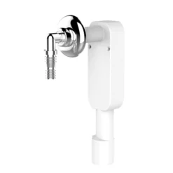 Vandlås, 40/50mm til vaske- & opvaskemaskine, plast, hvid, 20-23mm stud, skjult indbygning
