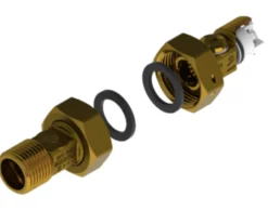 vandmålerforskruningssæt Ecobrass 1/2" nippel, med kontraventil